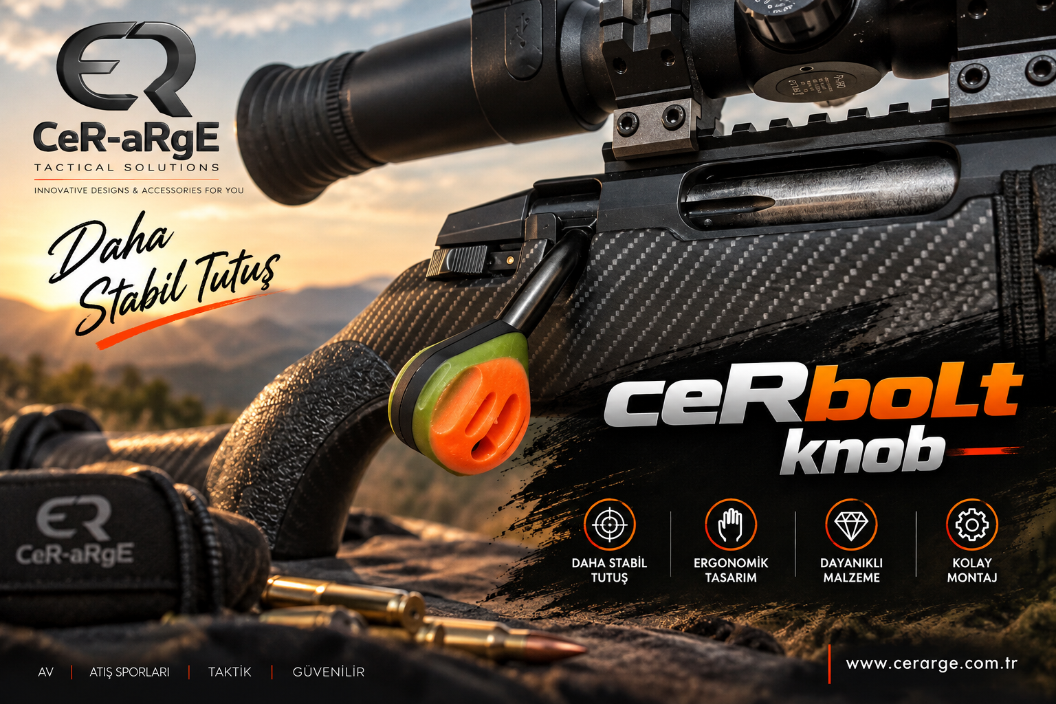 Ata Turqua Gen 2 Bolt knob