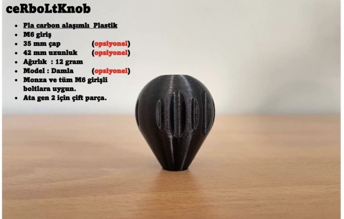 Ata Turqua Gen 2 Bolt knob