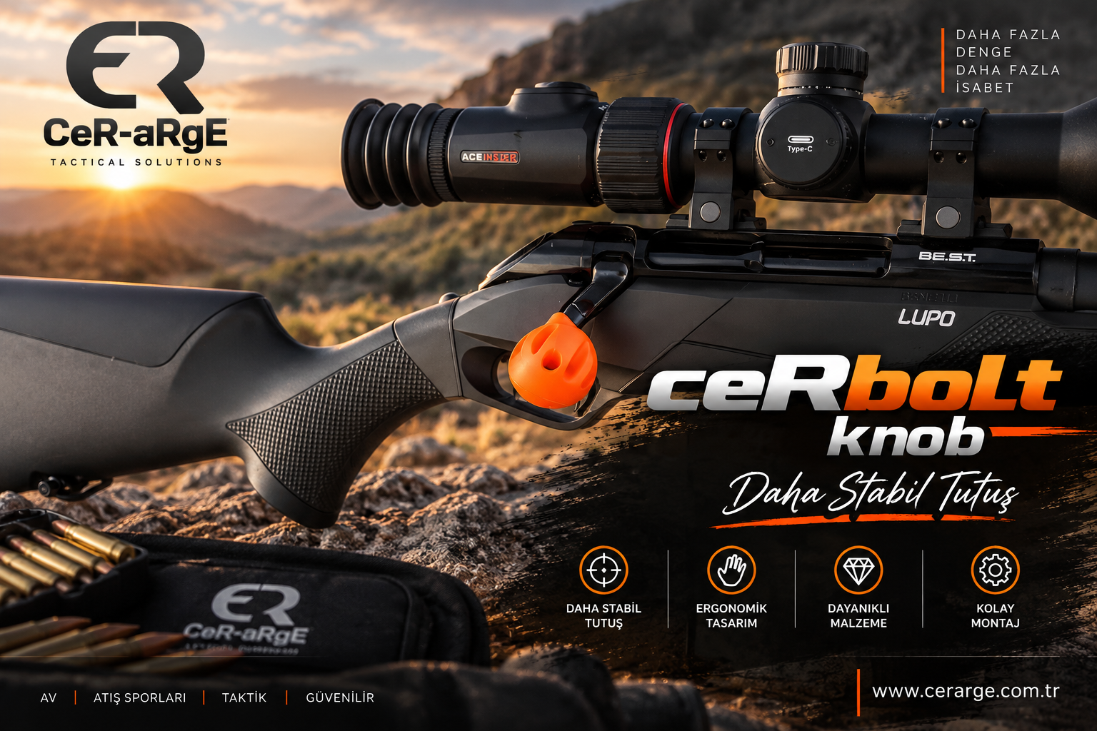 Benelli Lupo Bolt Knob